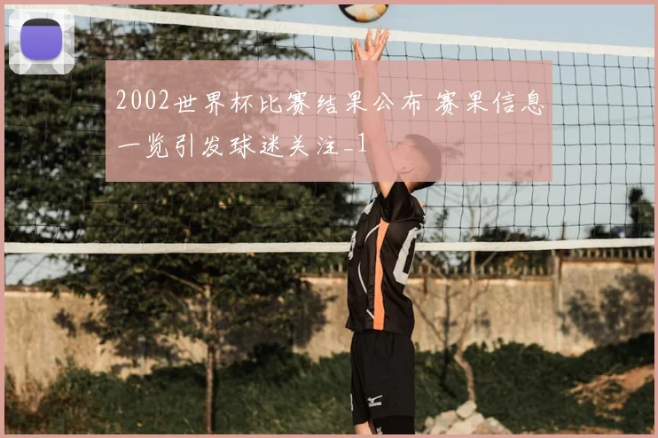 2002世界杯比赛结果公布 赛果信息一览引发球迷关注_1